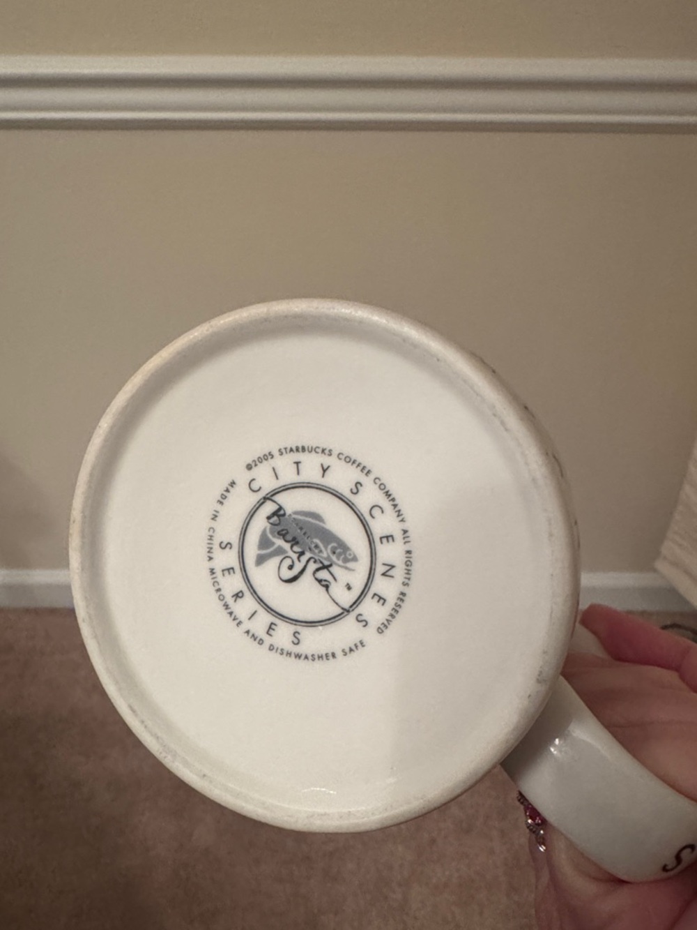 Vintage City scene Starbucks Seattle mug - Picture 4 of 4